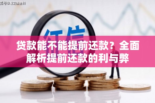 额敏贷款能不能提前还款？全面解析提前还款的利与弊