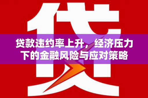 额敏贷款违约率上升，经济压力下的金融风险与应对策略