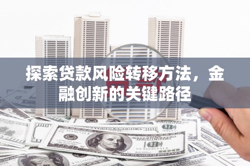 额敏探索贷款风险转移方法，金融创新的关键路径