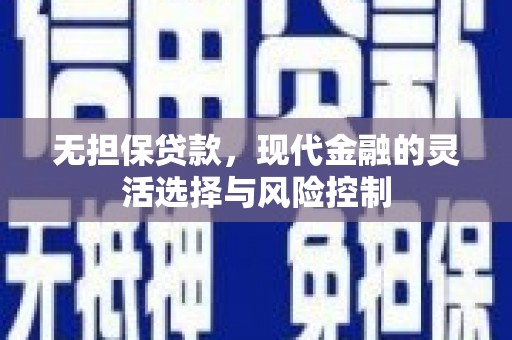 额敏无担保贷款，现代金融的灵活选择与风险控制
