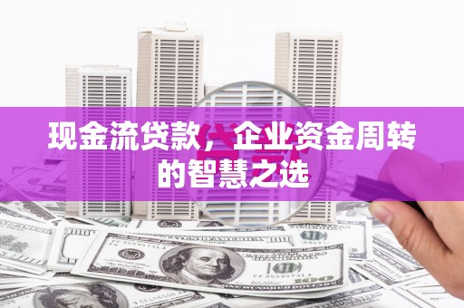 额敏现金流贷款，企业资金周转的智慧之选