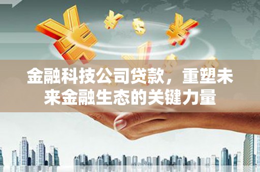 额敏金融科技公司贷款，重塑未来金融生态的关键力量