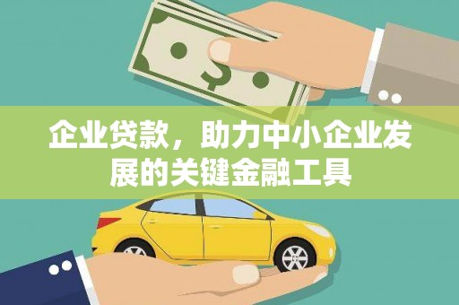 额敏企业贷款，助力中小企业发展的关键金融工具