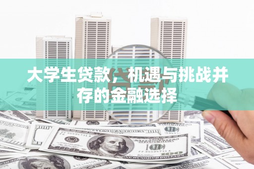 额敏大学生贷款，机遇与挑战并存的金融选择