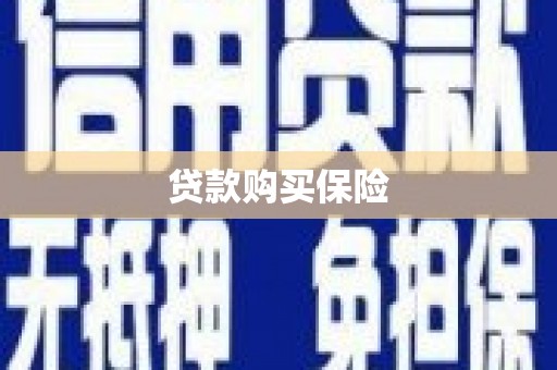 额敏贷款购买保险