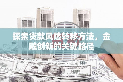额敏探索贷款风险转移方法，金融创新的关键路径