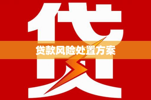 额敏贷款风险处置方案