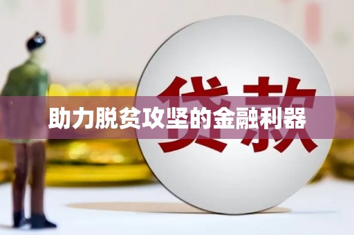 额敏助力脱贫攻坚的金融利器