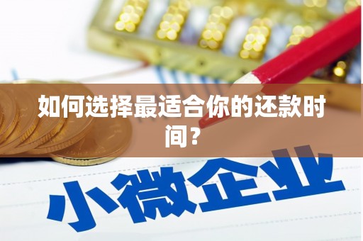 额敏如何选择最适合你的还款时间？