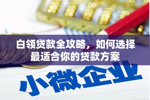 额敏白领贷款全攻略，如何选择最适合你的贷款方案
